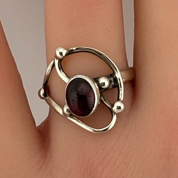 Vintage Hematite Ring - Picture 3 of 5